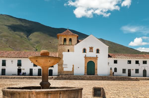 Plaza mayor of villa de Leyva Image of villa de leyva in Bogotá