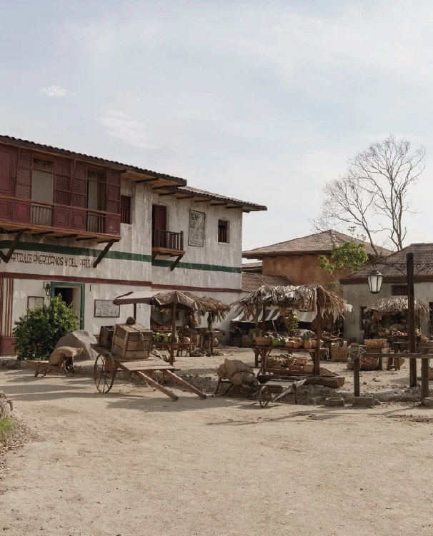 Macondo as a filming set in Colombia.