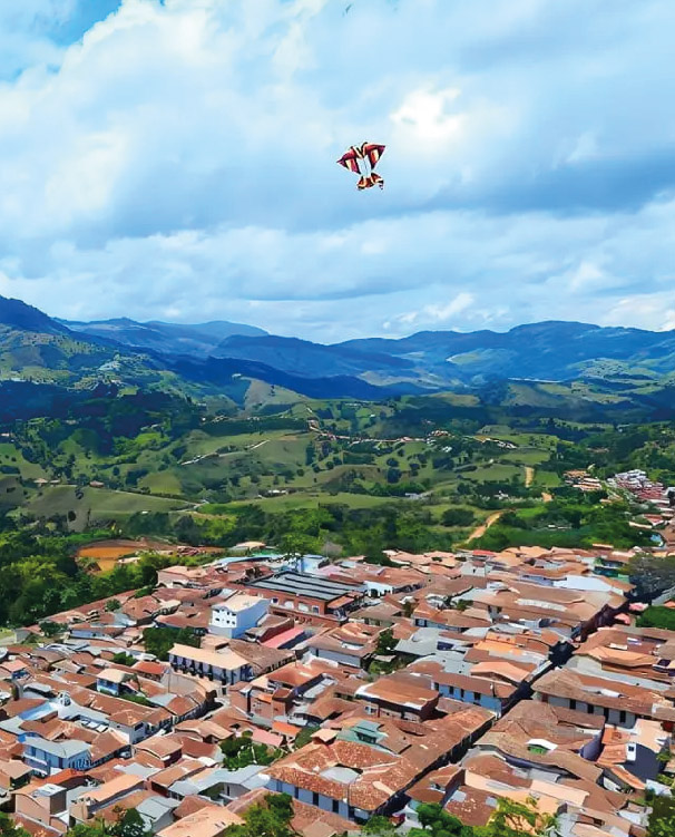 Landscape of Jericó, Antioquia, Colombia.