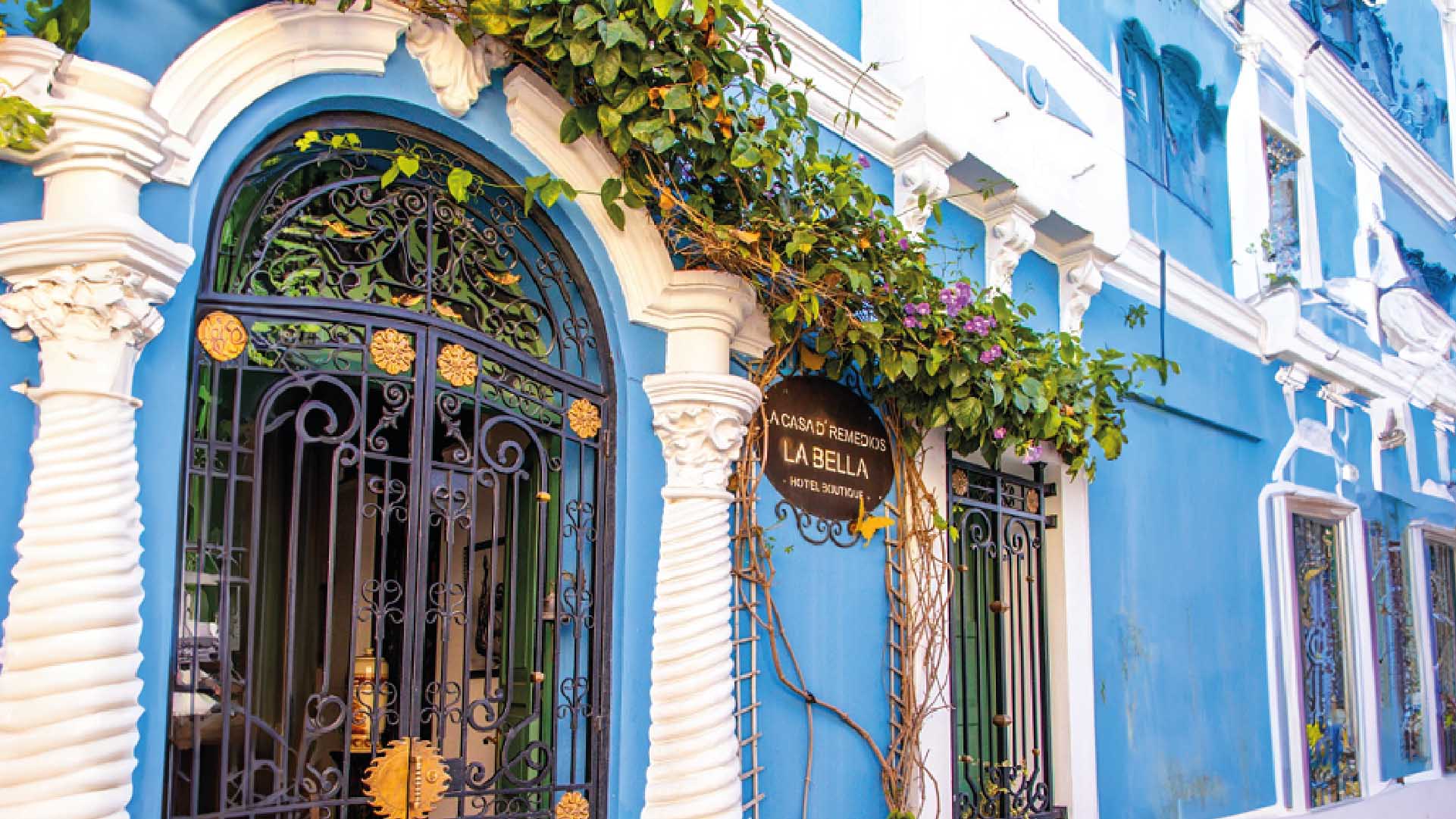 Main entrance to Casa D’ Remedios La Bella, Ciénaga, Colombia.