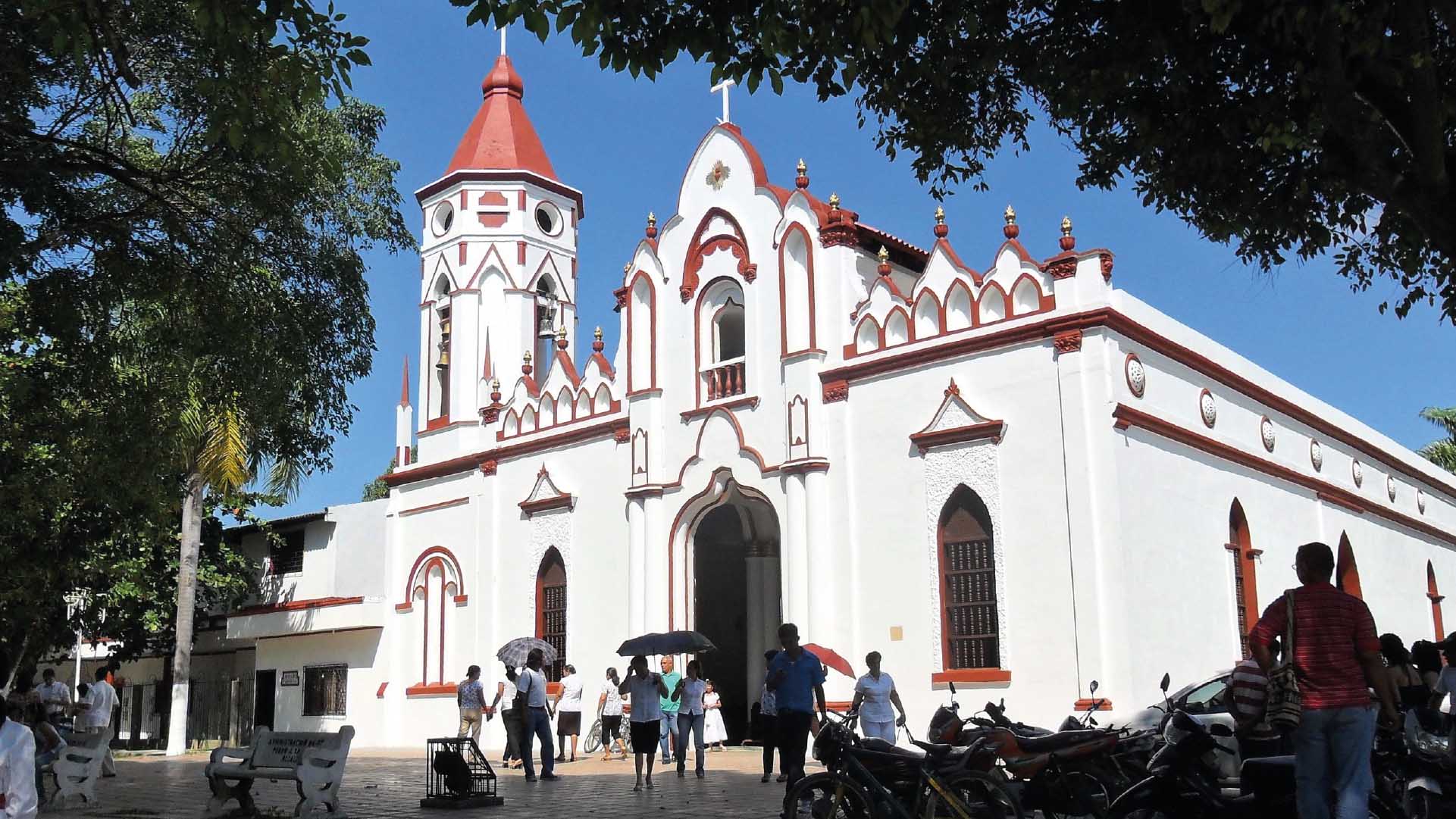 San José Church in Plaza Simón Bolívar, Aracataca, Colombia.