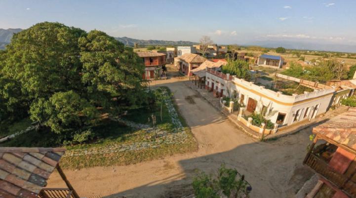 Calles de Barichara, un pueblo colonial.