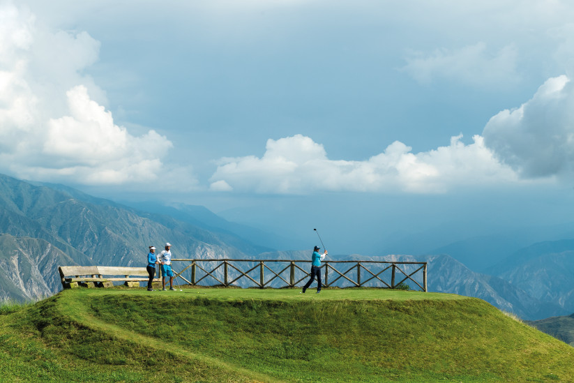 Golf in the Chicamocha Canyon, Colombia