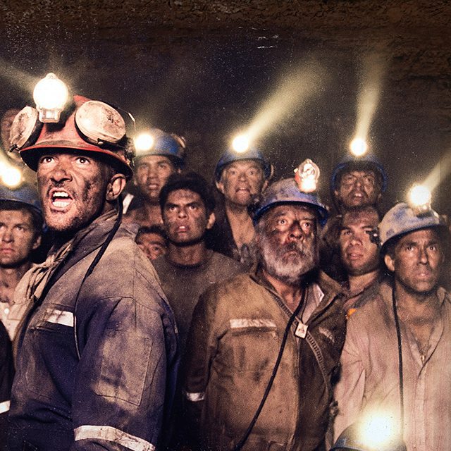 Antonio Banderas en la película Los 33, grabada en Zipaquirá Colombia