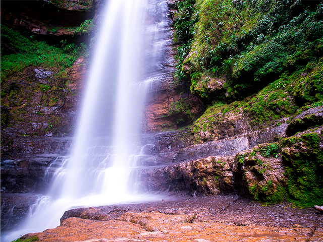 Cascada de juan Curi, San Gil Colombia.