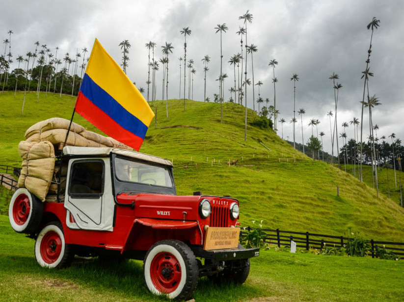 Jeep Willys in Salento, Kolumbien