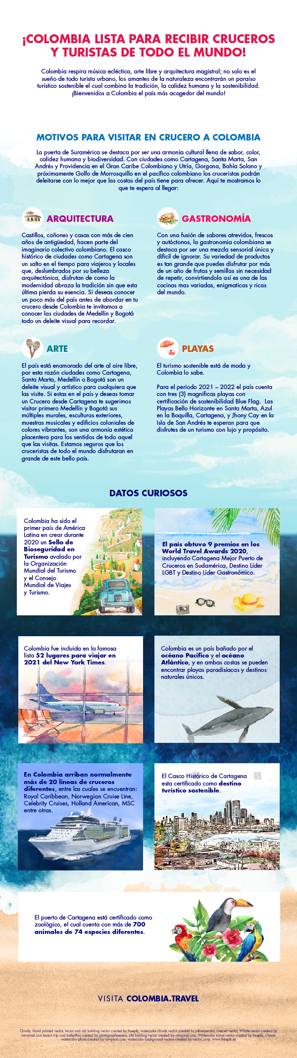 Colombia recibe cruceros de todo el mundo
