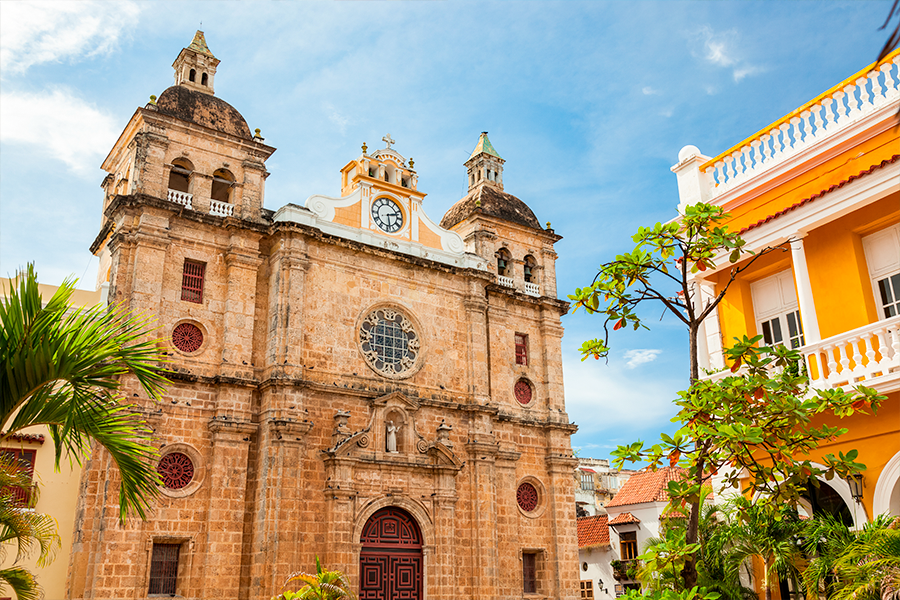 Iglesia San Pedro Claver en Cartagena de Indias.