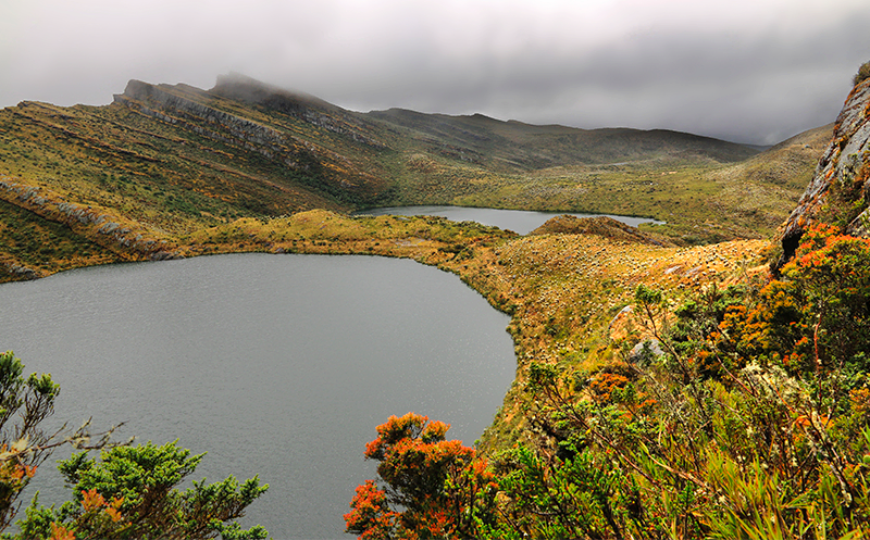 Chingaza National Natural Park lakes and natural landscape 