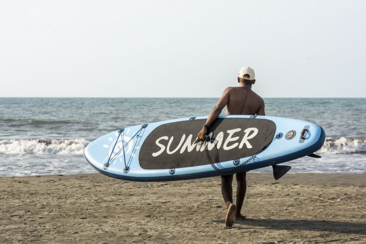 Surfing in the Colombian Caribbean, Cartagena, Colombia