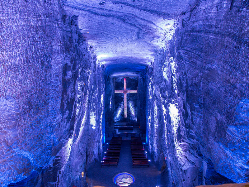 The Salt Cathedral of Zipaquirá, one of the country’s proudest architectural feats.