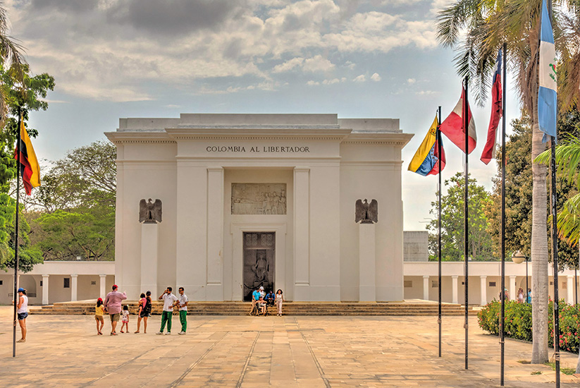 Altar de la Patria at Quinta de San Pedro Alejandrino, Santa Marta.