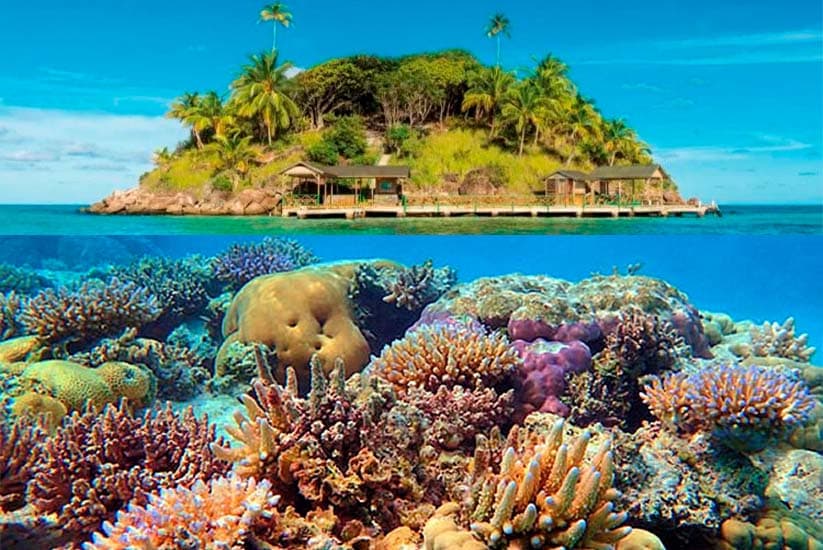 Archipiélago de San Andrés and coral reefs in Colombia