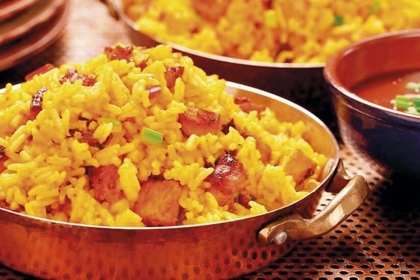 Arroz atollado with crab