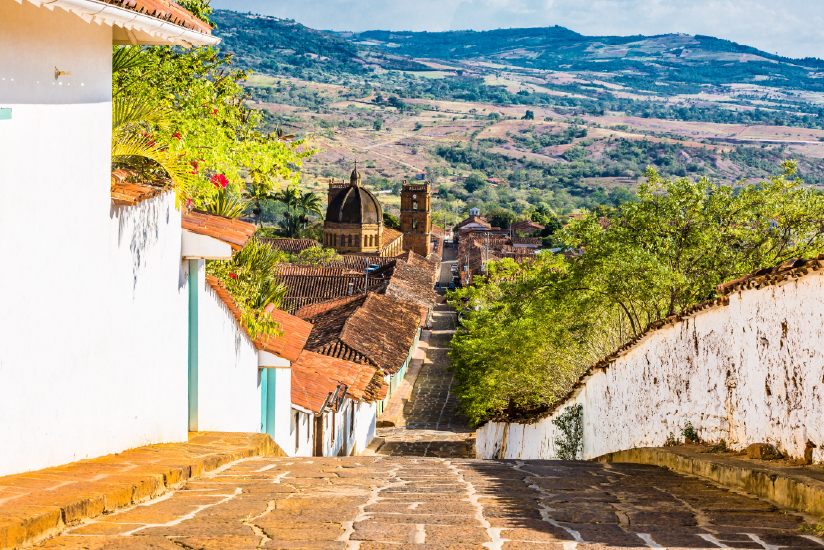 Barichara, Santander, one of the main destinations where large ants are produced, sold, and consumed.