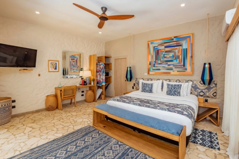 Blue Apple Beach room, Cartagena, Colombia.