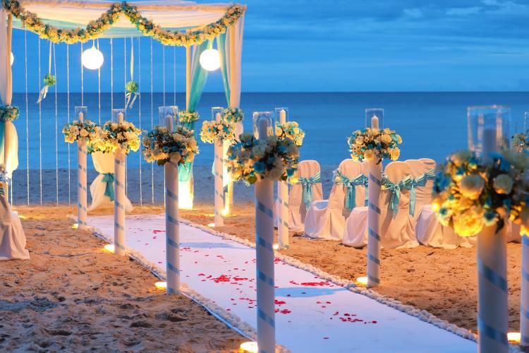 Mariage sur la plage, San Andrés.