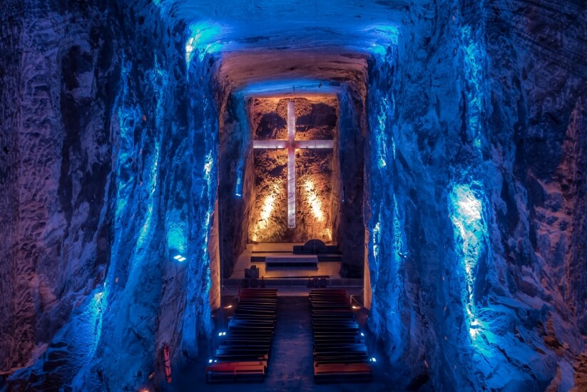 Conoce la catedral de sal de zipaquirá en Cundinamarca