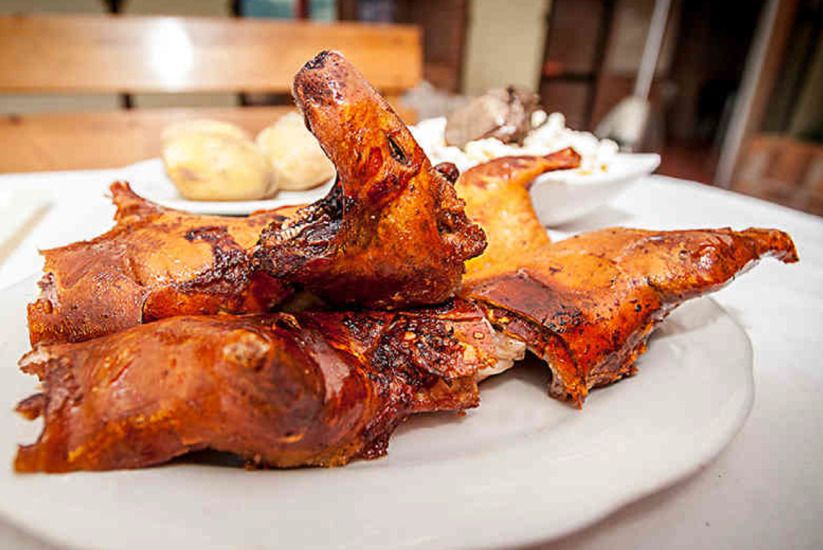 Roasted guinea pig