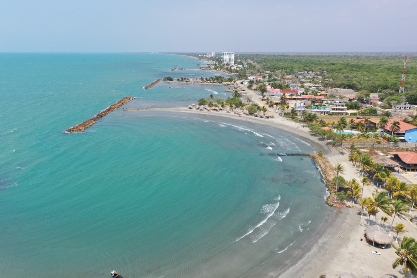 Vista aréa de la Playa Segunda Ensenada, Coveñas, Colombia