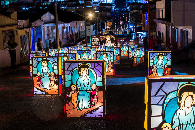 Festival de Velas y Faroles en Quimbaya, Quindío.