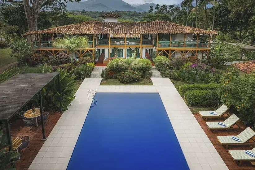 vista panorámica de Hacienda Bambusa 