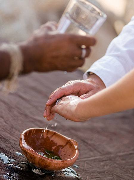 You can celebrate a same sex marriage with a spiritual rite. 