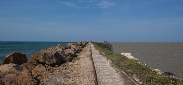 Paisaje de Bocas de ceniza en Barranquilla