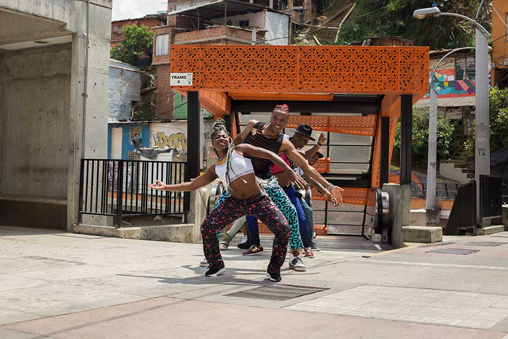 Urban dance and rap represent the culture of Medellín