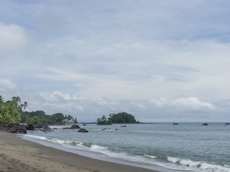 Natural beach landscape and blue sea in Nuquí | Colombia Travel