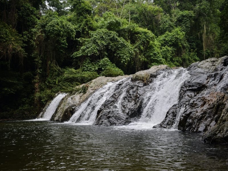 Natural waterfall in Valencia’s clear waters | Colombia Travel