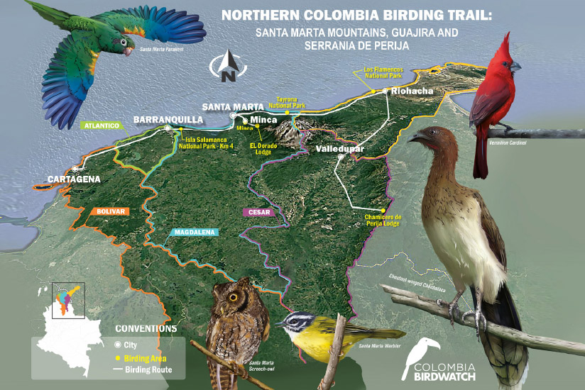 Northern Colombia Birding Trail by Colombia Birdwatch.