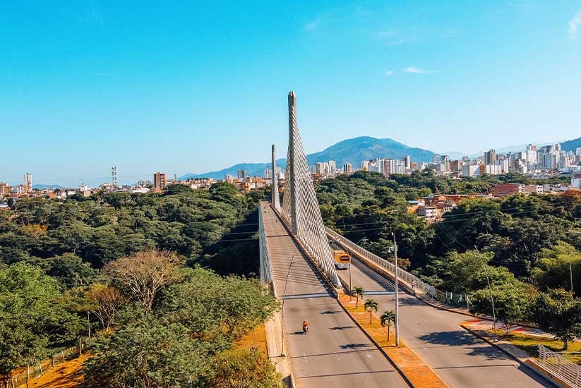 Paisagem de Bucaramanga, Santander, Colômbia