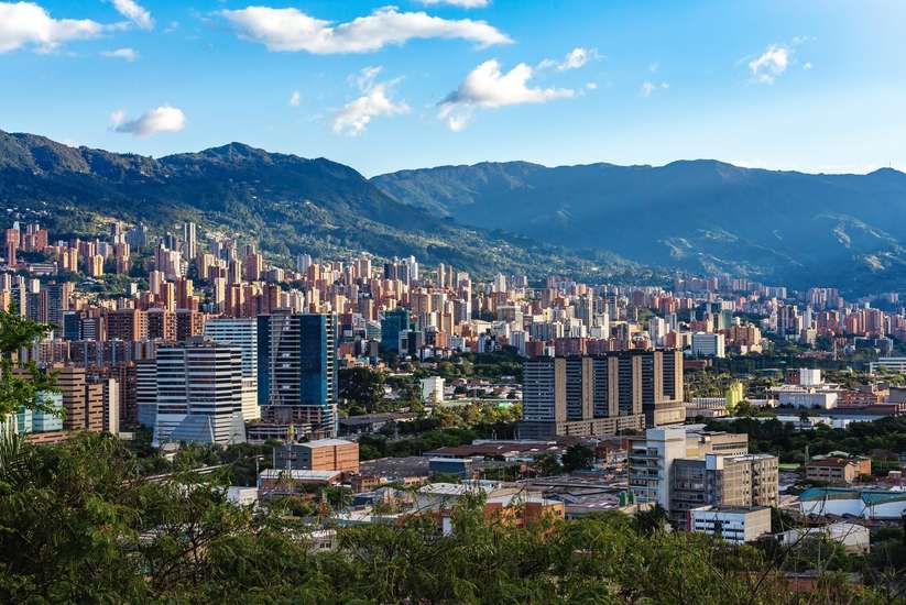 Vista panorámica de Medellín