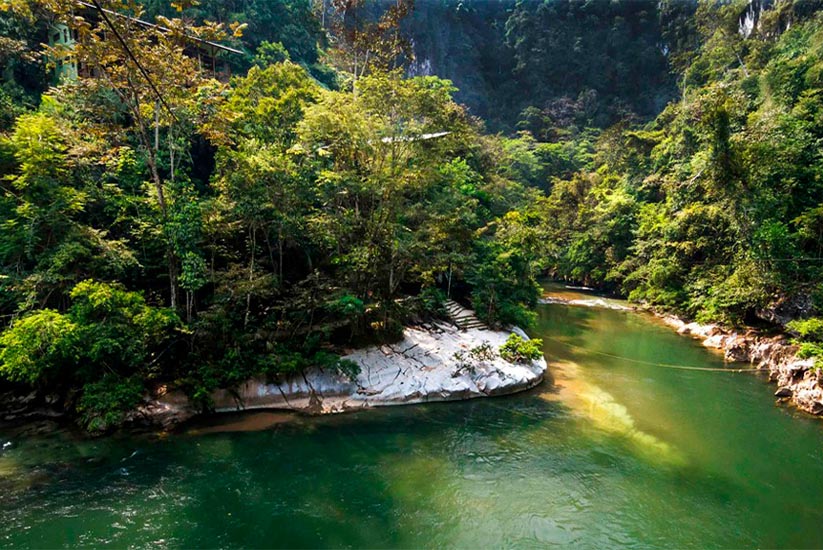Reserva Natural Río Claroの全景