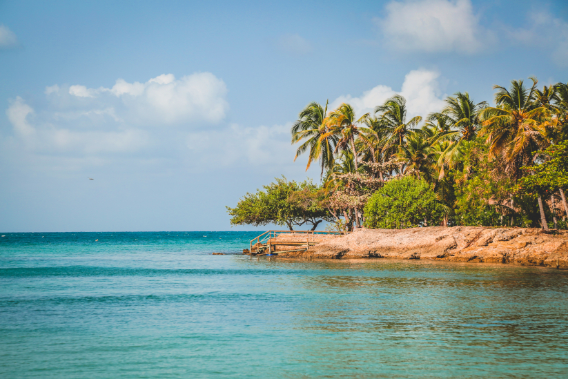 Bella vista de Isla Fuerte, Cartagena, Colombia
