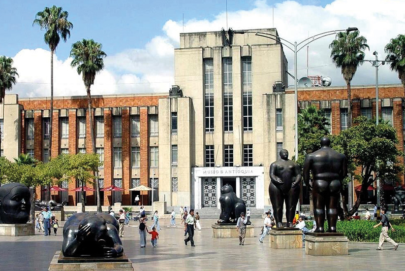 Botero statues outside the Antioquia Museum, Medellín.