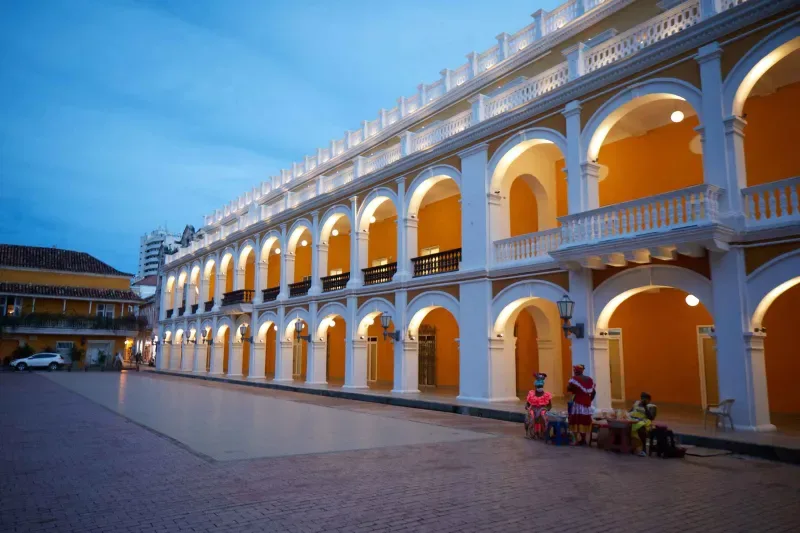 Ummauerte Stadt in Cartagena.