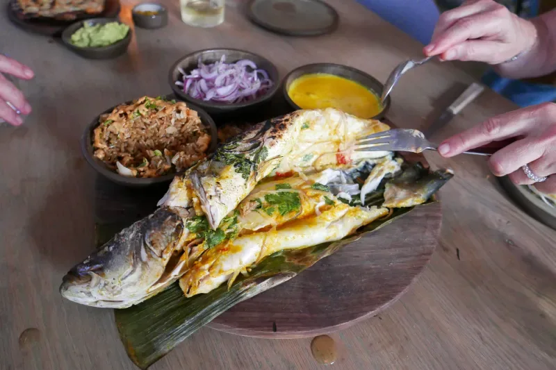 Try Patarashca, a typical dish from Colombia and Peru