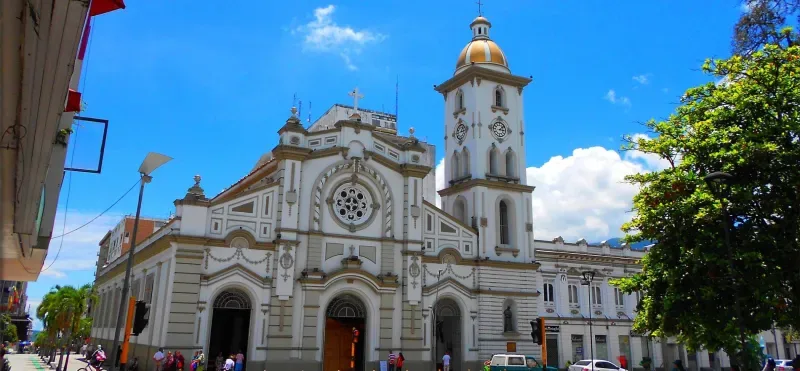 The Catedral Primada of Ibagué, Colombia, showcasing its majestic architecture.