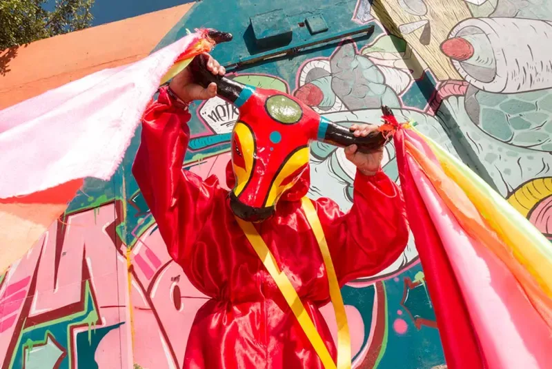  Child in Bull costume in Dance and Cumbia Festival, held in the Peace Square.​​​​​​​
