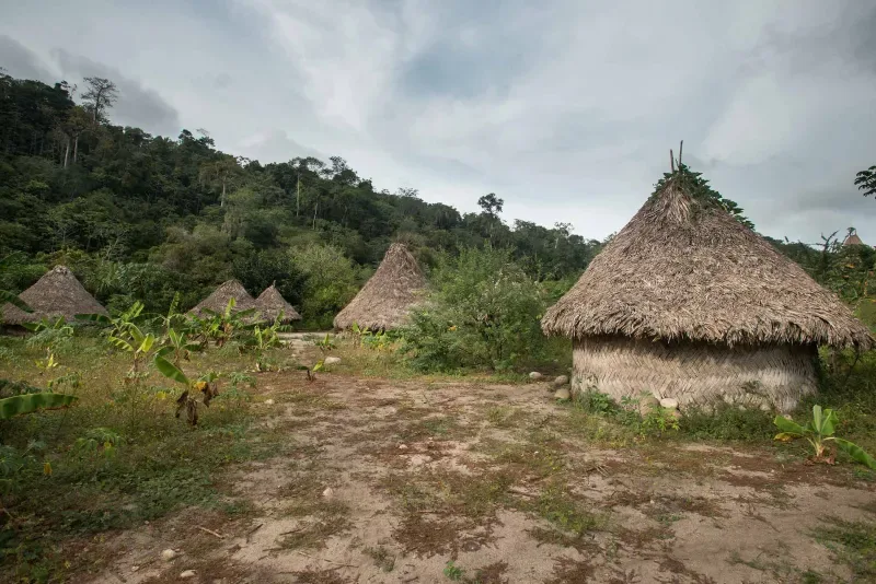 Cabañas tradicionales en Santa Marta