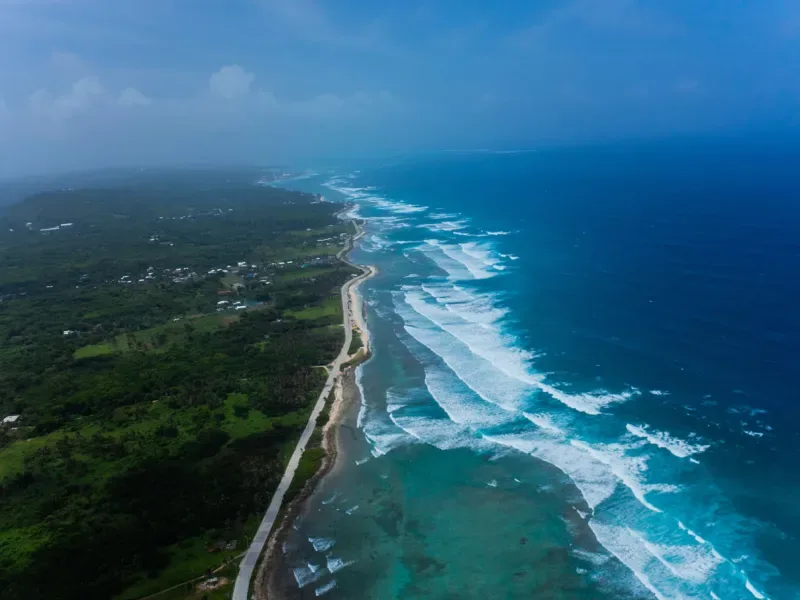 Un touriste plonge dans la mer de San Andrés aux côtés des récifs et d'une tortue de mer, faisant partie de l'activité de plongée avec un but