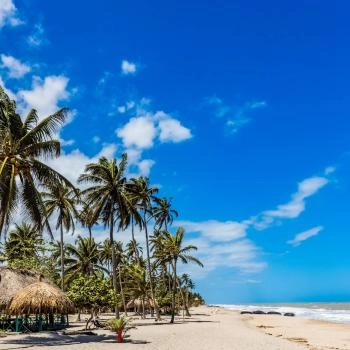Playa Palomino en La Guajira, Colombia 
