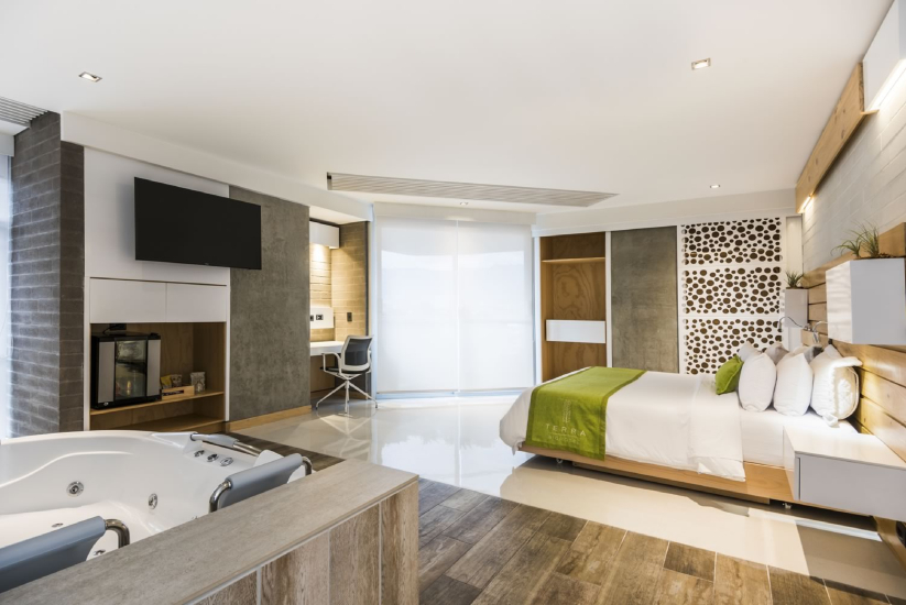 Habitación Junior Suite Terra Biohotel, Medellín, Colombia.
