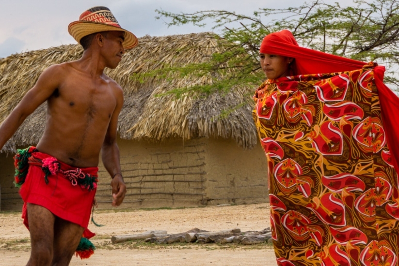 Yonna, traditional Wayuu dance, Colombia.